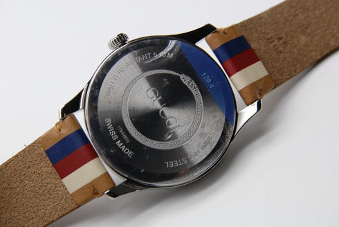 【 MINT w/BOX 】 GUCCI G Timeless 126.4 YA1264078 38mm Multi Color Men's Qz Watch